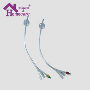 HK02 Catéter de Foley 100% de silicona Standrad de 3 vías